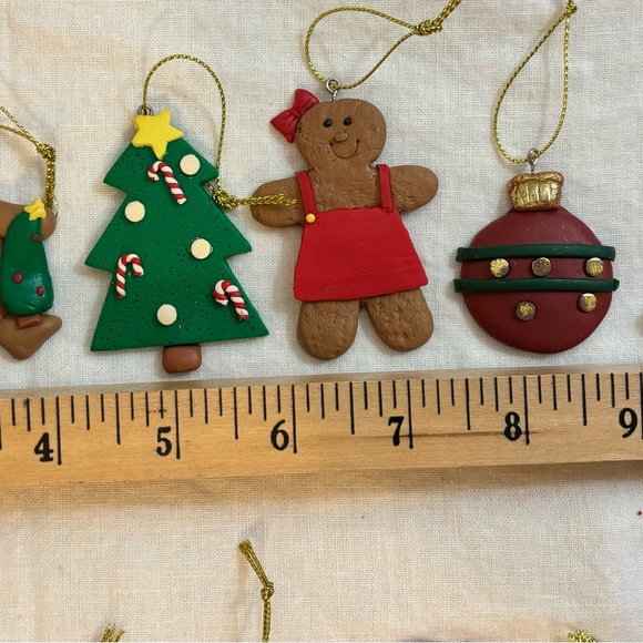 Christmas Ornament set, polymer clay - Picture 4 of 12